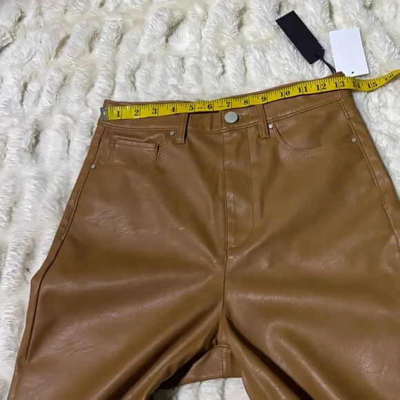 NWT BLANKNYC Women’s Baxter Leather Nude Pants - Picture 14 of 15